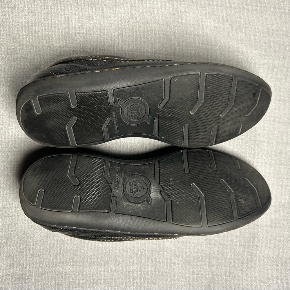 Born Mens Black Leather Moc Toe Slip On Loafers BM0010703 Size 10.5 M - Picture 5 of 6